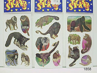 Aap stickers – 3 assorti stickervellen