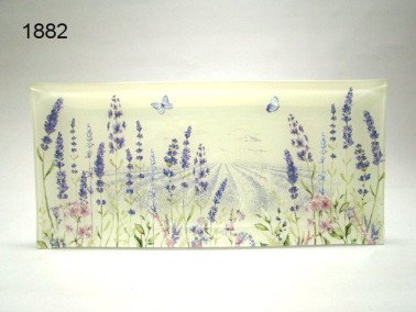 Lavender field cakeschaal glas, 36 x 17 cm