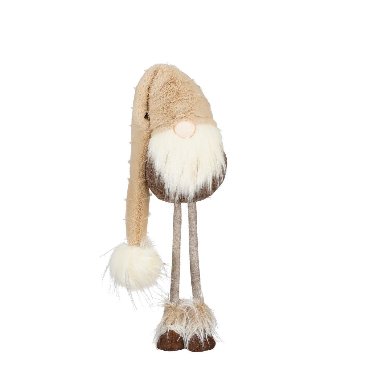 Kerstkabouter met bruine muts, 19 × 16 × 54 cm