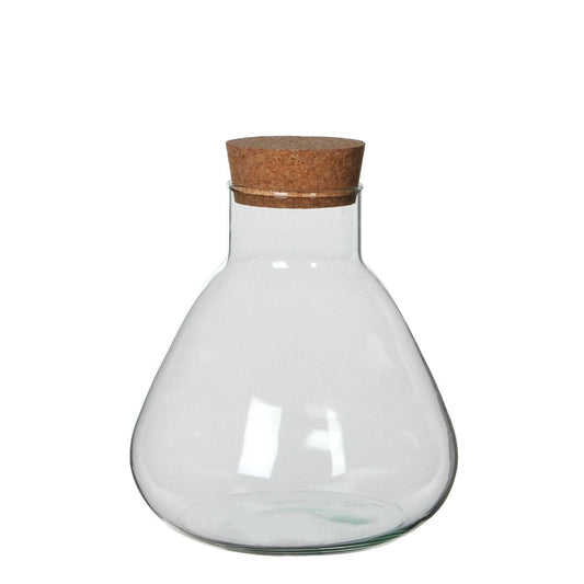 Glazen pot Emily met kurkdeksel 24,5 x 22,5 cm