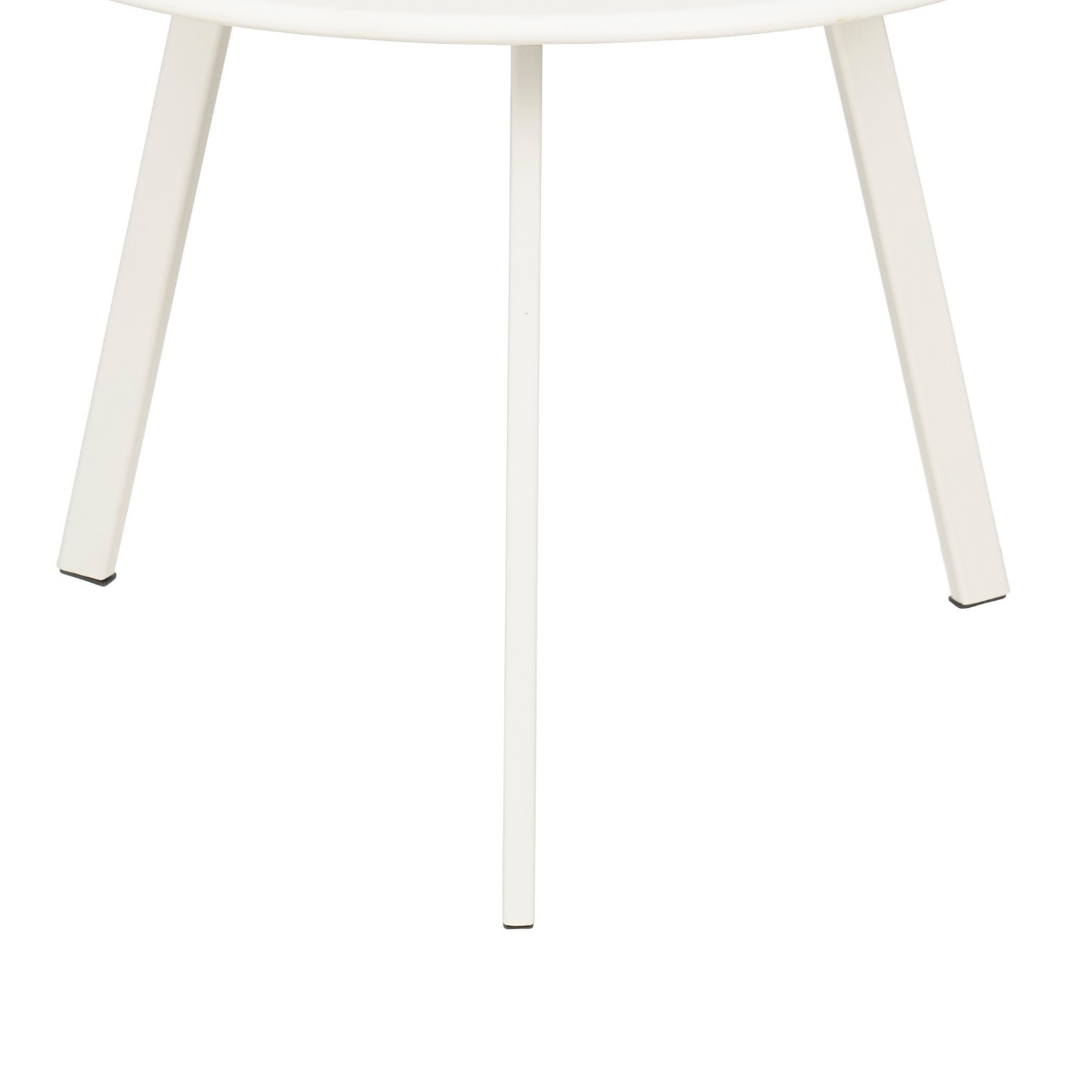 Seattle ronde bijzettafel voor binnen en buiten in wit, 38 × 38 × 30 cm