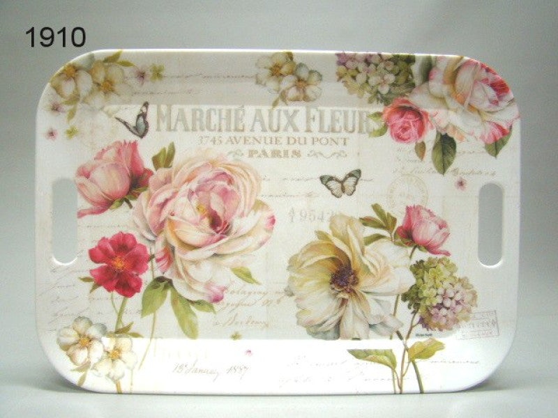 Marche aux fleurs dienblad, 47 x 33 cm