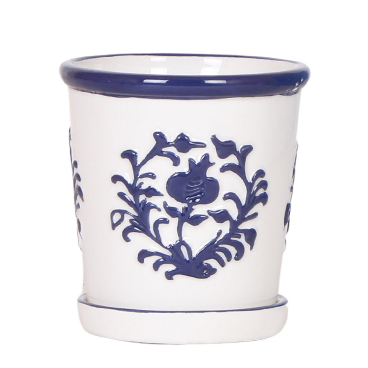 Malaga sierpot, blauw, Ø 9 cm, 9 cm hoog