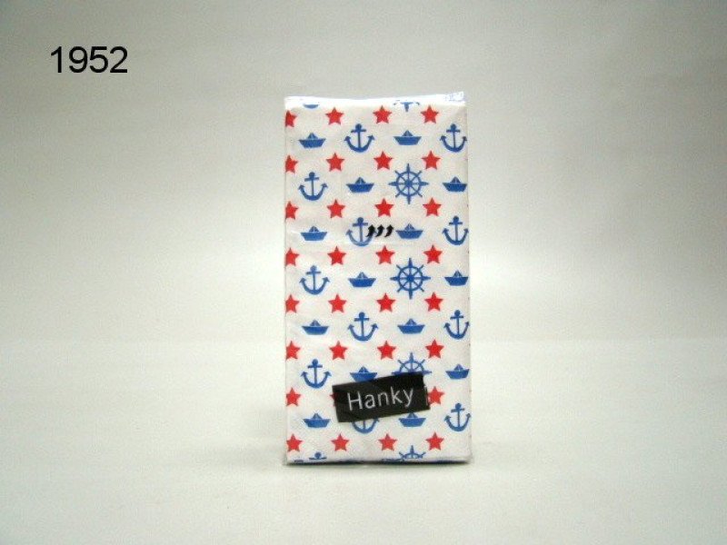 Navy white zakdoekjes