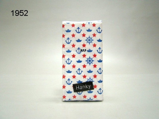 Navy white zakdoekjes
