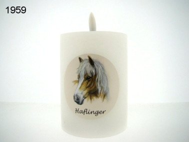 Paard Haflinger LED kaars