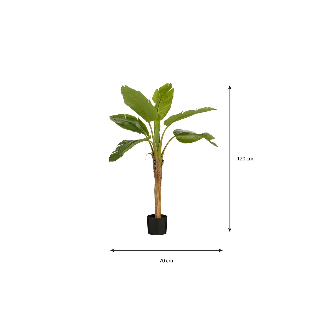 Bananenboom kunstplant, 120 cm