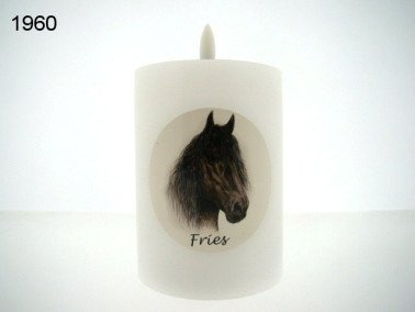 Paard Fries LED kaars
