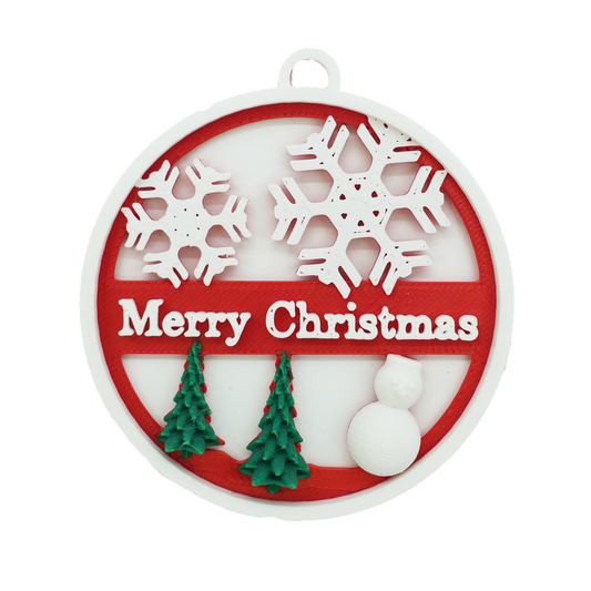 Merry Christmas kerstbal - 7CM