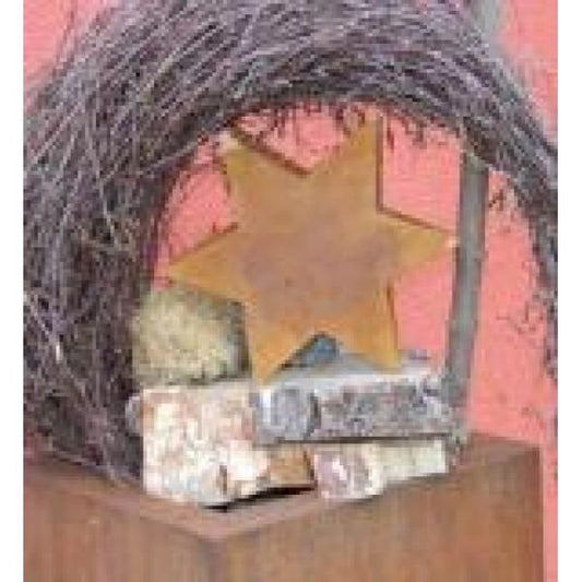 Metalen kerstster roestdecoratie om te vullen, 21–28 cm