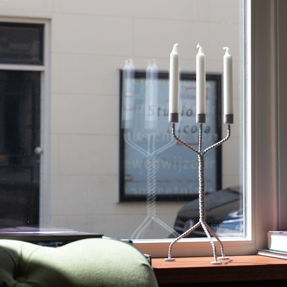 Twisted CandleHolder kandelaar, 17 × 17 × 37 cm