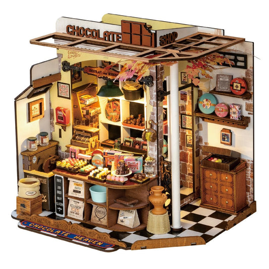 DIY miniatuurhuis Henry’s Chocolate, 23,5 x 17,5 x 22 cm
