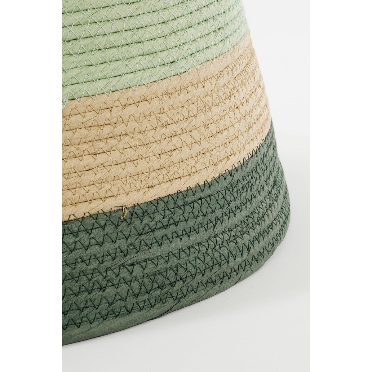 Kerstboomrok met groene strepen, H26 × Ø58 cm