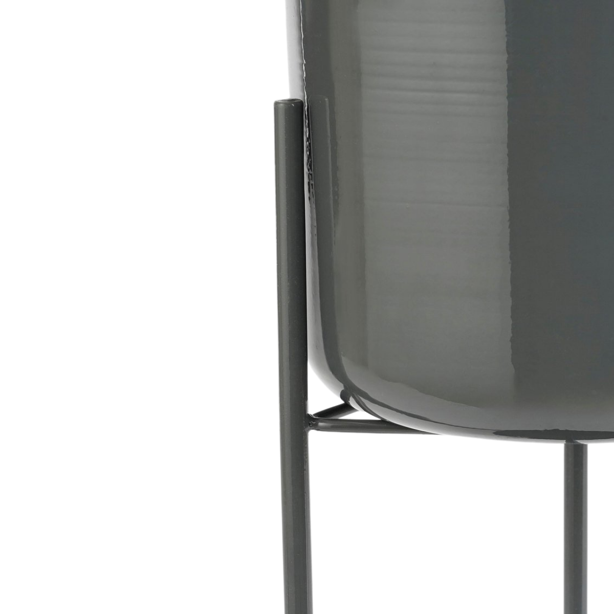 Colyn bloempot op standaard, zwart, Ø 19 × 60 cm