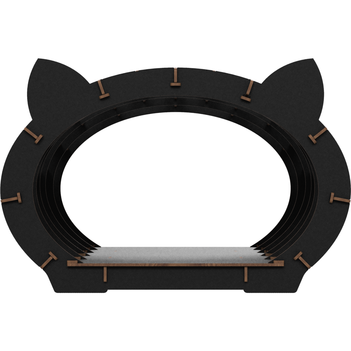 Houten huisje voor katten, 3D bouwpakket