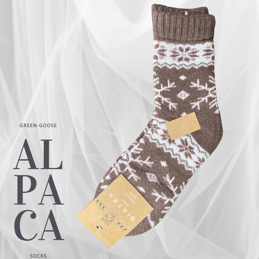 Alpaca wollen sokken, sterren, 2 paar