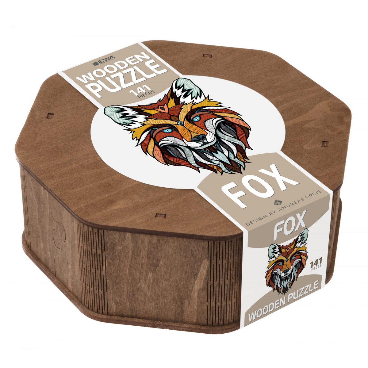 Houten legpuzzel vos, 31 x 28 cm
