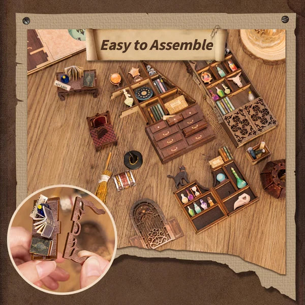 DIY book nook The Magic Pharmacist, 23 cm