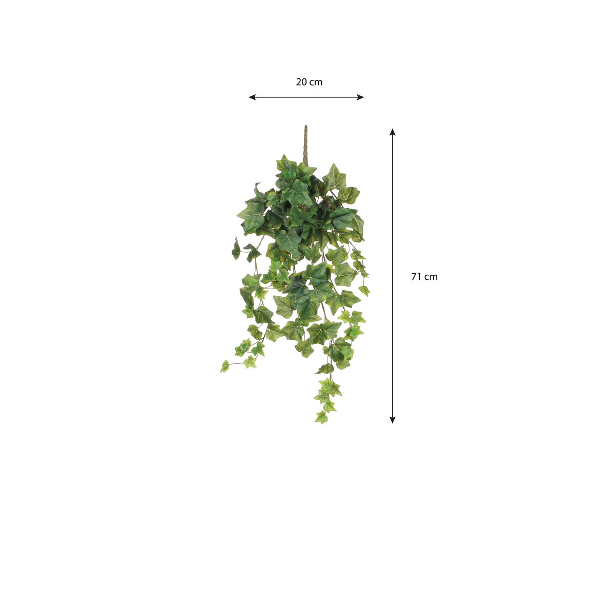 Hedera hangende kunstplant, 71 cm