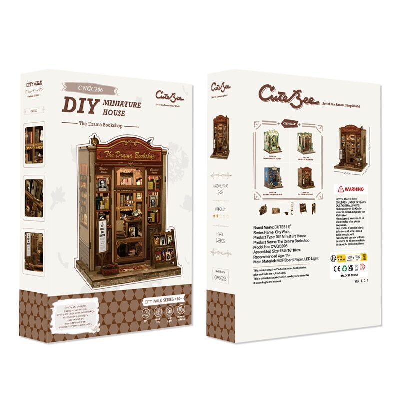 DIY house The Drama Bookshop, 18 cm