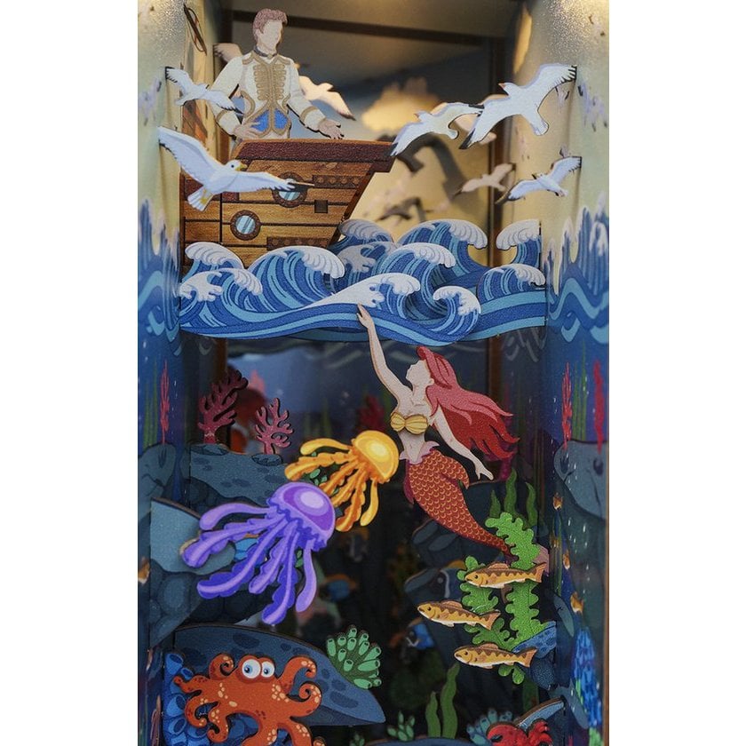 DIY book nook The Little Mermaid bookend, 24,5 cm