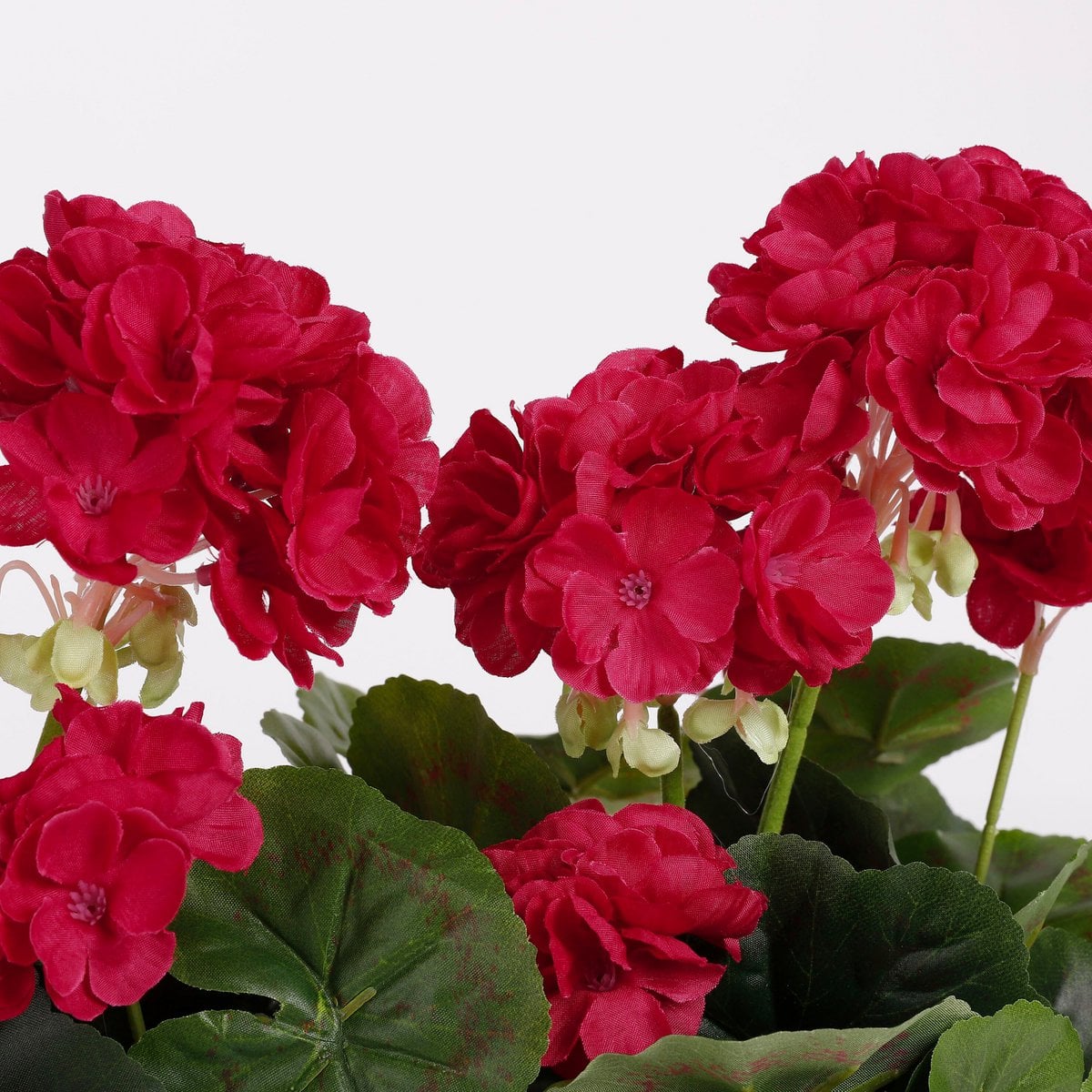 Geranium kunstplant donkerroze, 40 cm