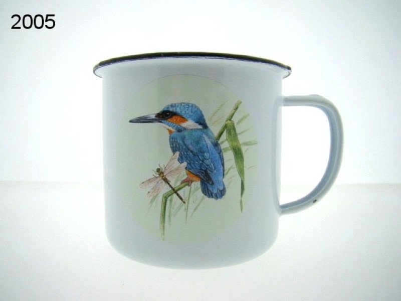IJsvogel emaille mok