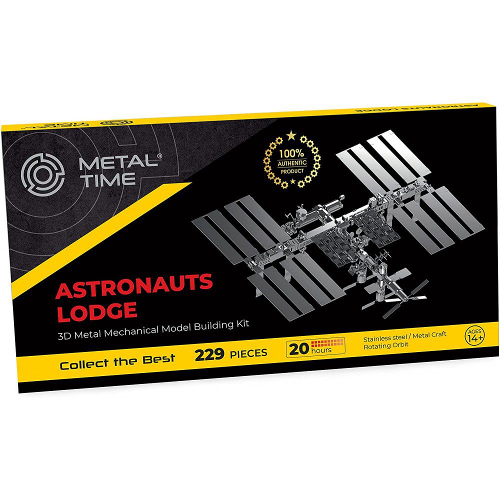 3D metalen bouwpakket Astronauts Lodge ruimtebasis 19,8 × 23,4 × 22,9 cm – 229 onderdelen