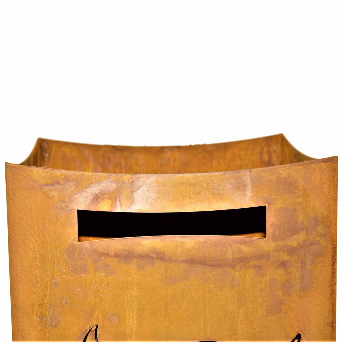 Roestmetalen vuurkorf met koeienkop 57 cm