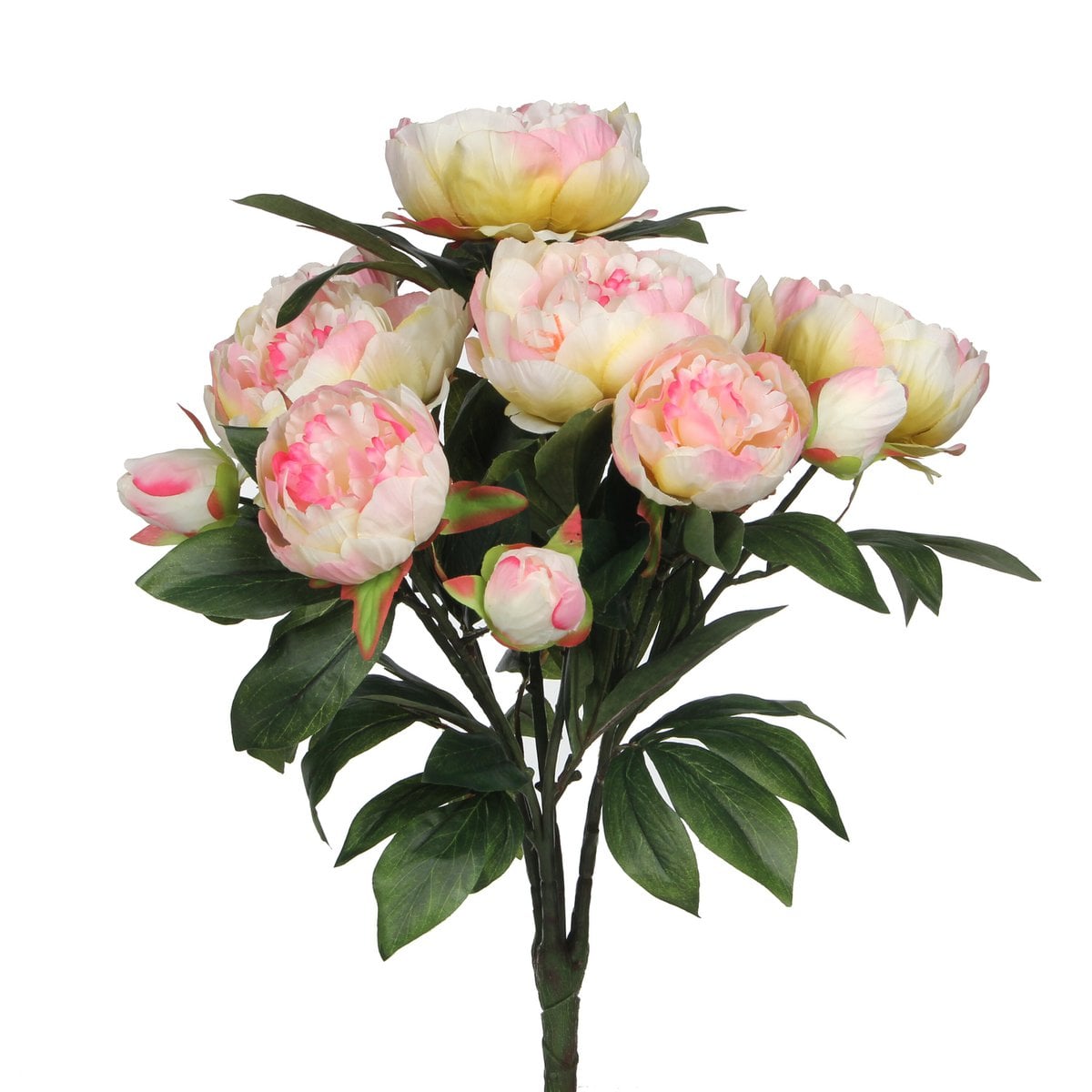 Pioenrozen boeket, roze, 55 cm