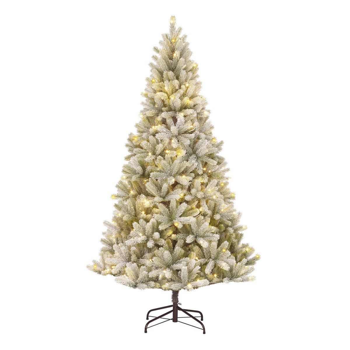 Nagoya besneeuwde kunstkerstboom met verlichting, 180 cm, Ø 108 cm