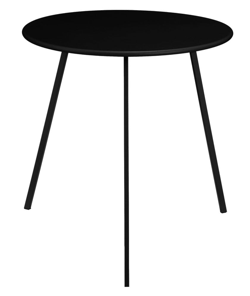 Zwarte bijzettafel Seattle Ø50 cm