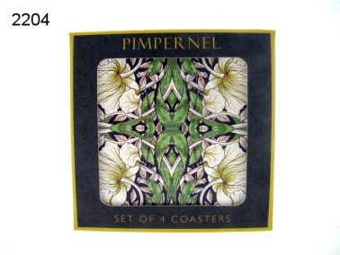 Pimpernel onderzetters, 4 stuks