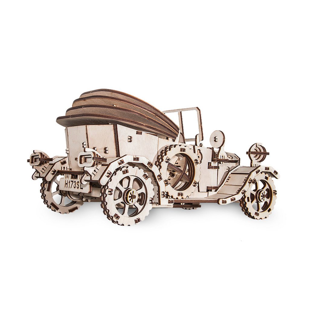 3D mechanische houten puzzel retro auto 30 × 17 × 15,5 cm – 315 stukjes