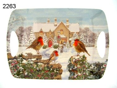 Roodborstje dienblad, groot