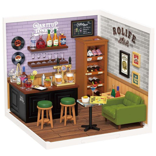 DIY miniatuurhuis bar Leisurely Cheers 16,3 x 16,3 x 15,2 cm