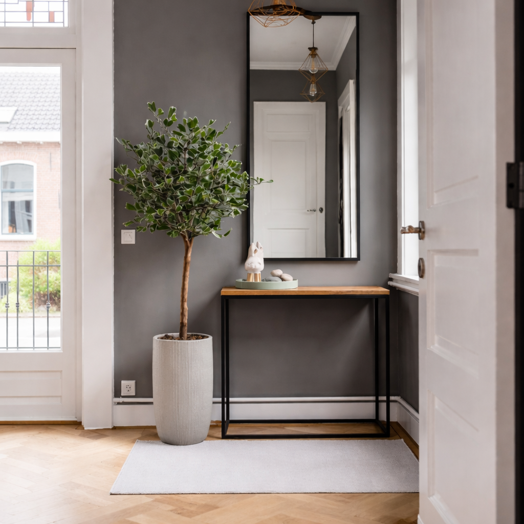 Ficus Triangularis kunstplant met pot, groen, 150 cm