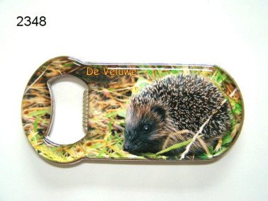 Veluwe/egel flesopener met magneet