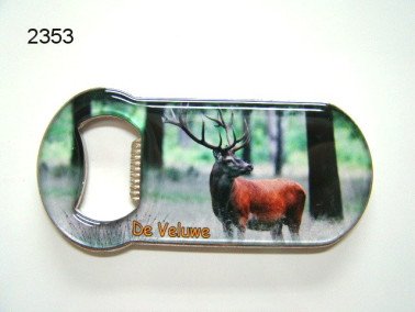 Veluwe/edelhert flesopener met magneet