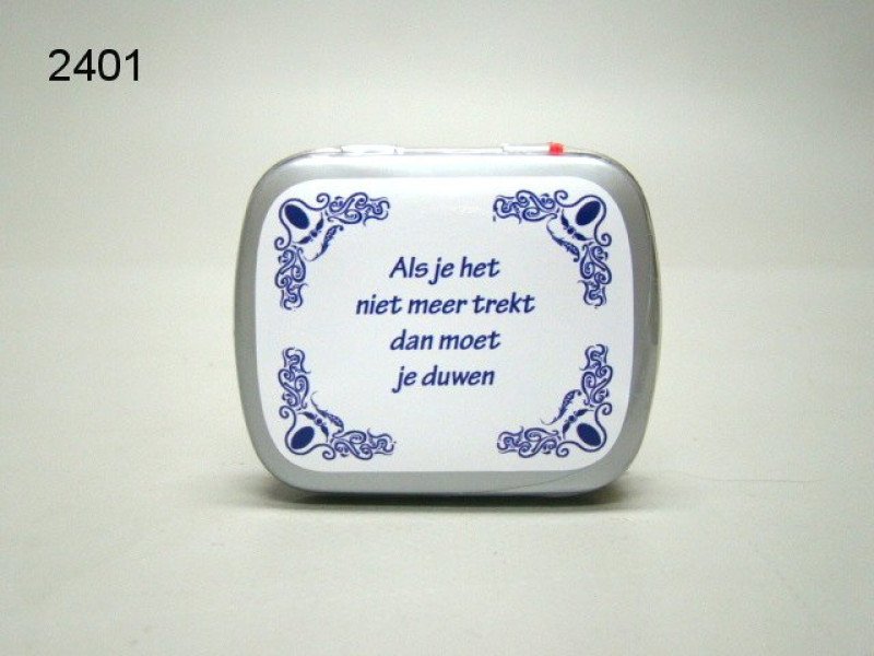 Als je het, blikje met pepermunt