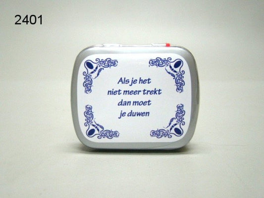 Als je het, blikje met pepermunt