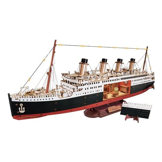 3D bouwpakket ocean liner 1912 eternal Atlantic voyager, 49,5 x 8,5 x 18,4 cm