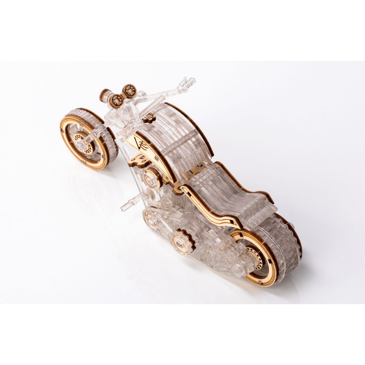 3D mechanisch modelbouw motor chopper V1 14 × 4,1 × 6,2 cm – 211 stukjes