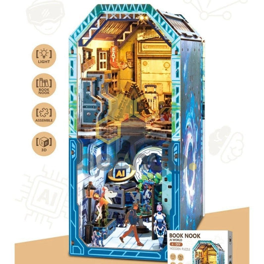 AI World book nook, 23,6 × 10,5 × 19,5 cm