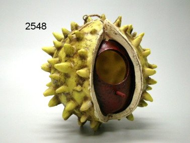 Vogelhuis kastanje, 16 cm