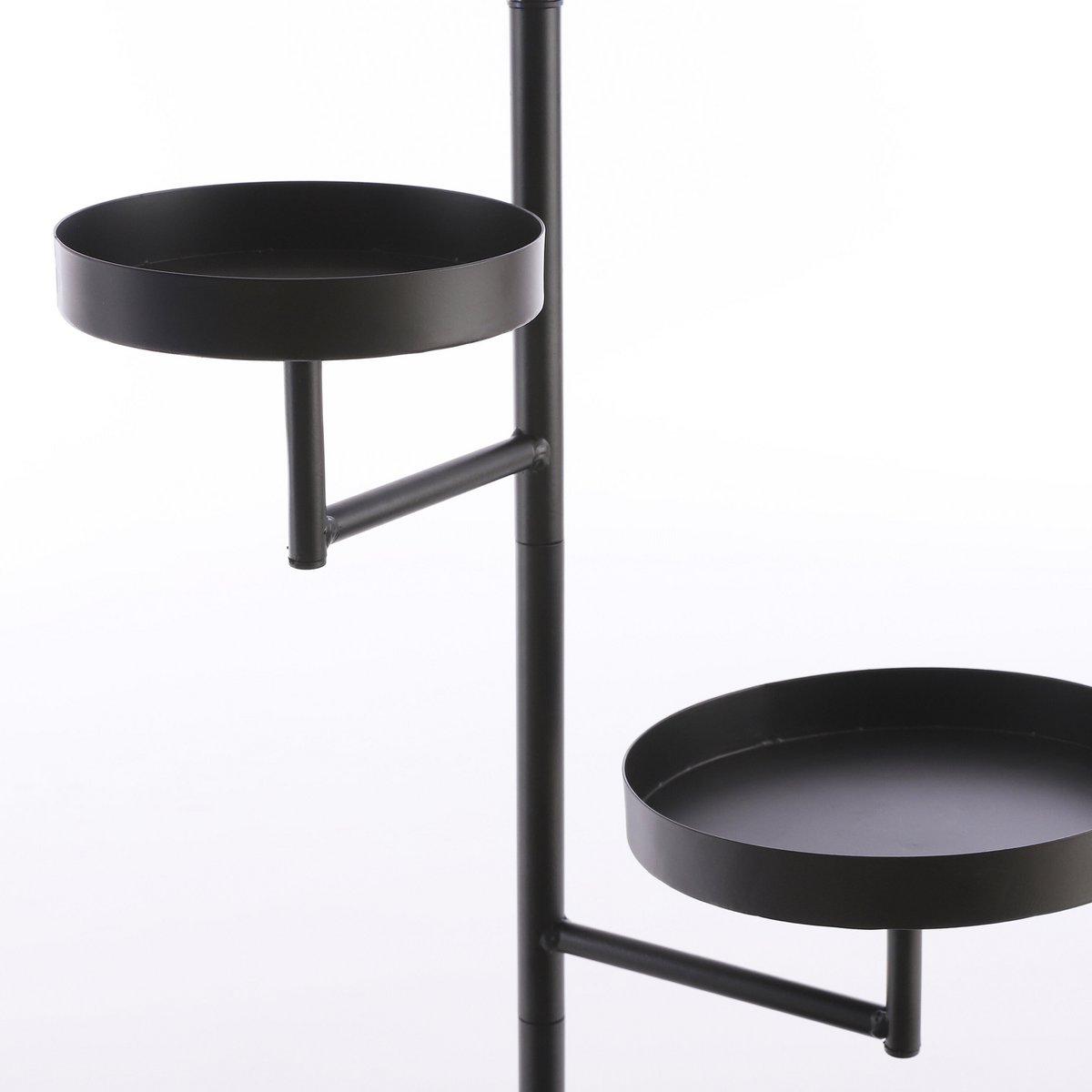 Perry wandrek zwart, ronde plateaus, 80 cm