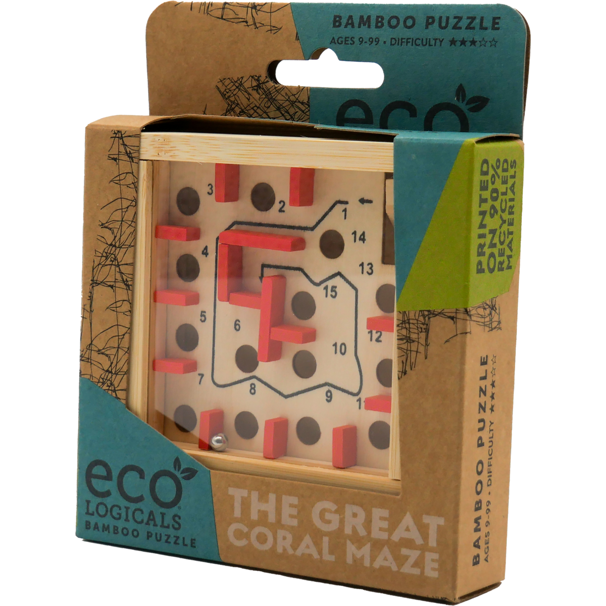 Breinbreker The Great Coral Maze bamboe puzzel