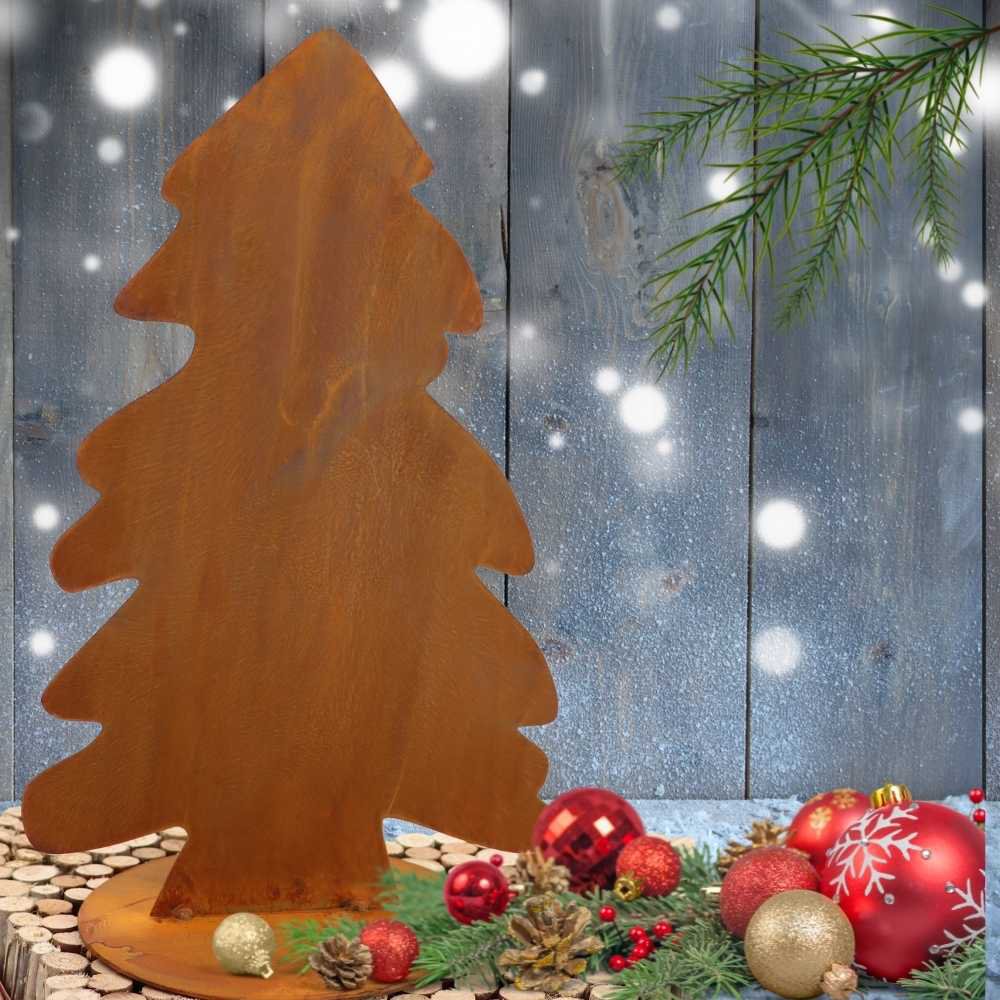 Roestmetalen kerstboom, 39 cm