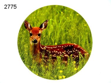 Houten decoratie hert bambi, 15 cm