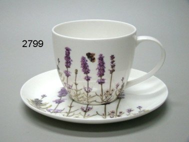 Lavendel kop en schotel